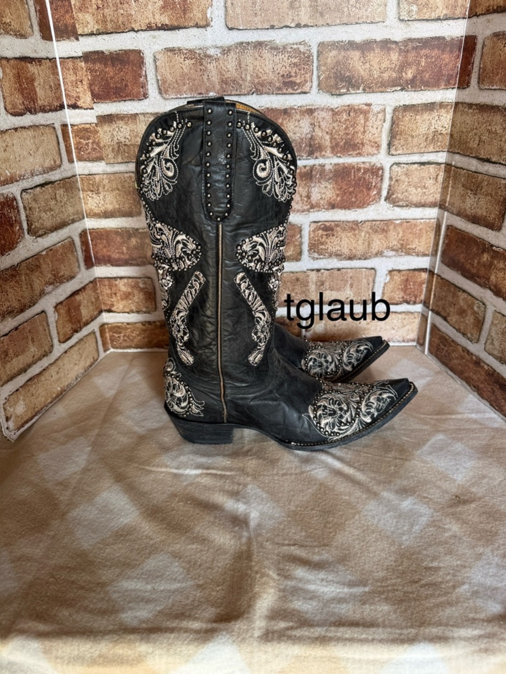 Old Gringo Black and Cream shooter boots - Picture 2 of 10